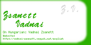 zsanett vadnai business card